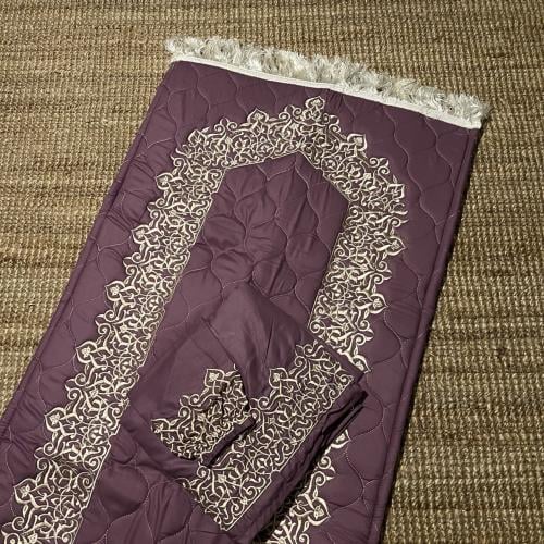 طقم مطرز-موف غامق