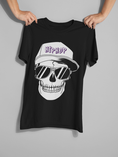 تيشيرت رجالي هيب هوب جمجمة