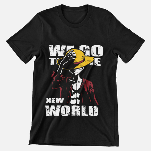 تيشيرت لوفي – One Piece We Go to the New World