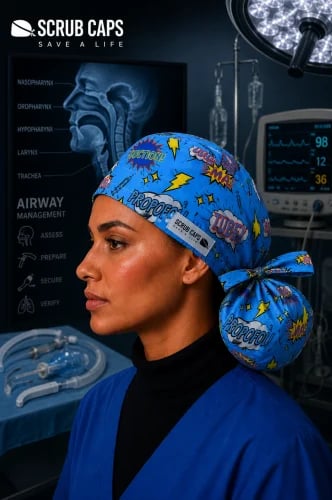 Anesthesia 4 Ponytail Cap