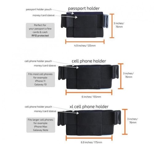 جيب مطاطي عملي لحفظ البطاقات والجوال