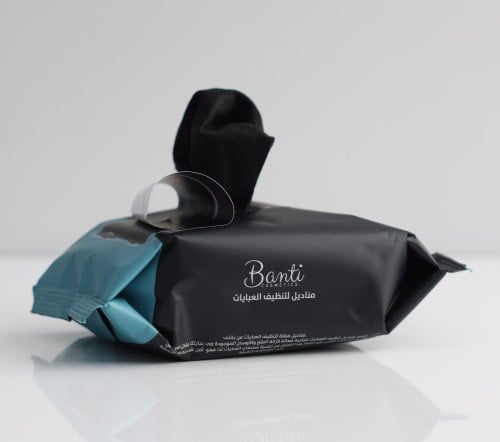 مناديل لتنظيف العباية من بانتي (اسود) 30 منديل