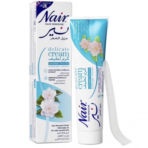 نير كريم ازالة الشعر للبشرة الحساسة بخلاصة زيت الك...