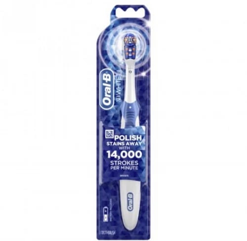 3D White Action Power Electric Toothbrush with Battery, - Oral-B