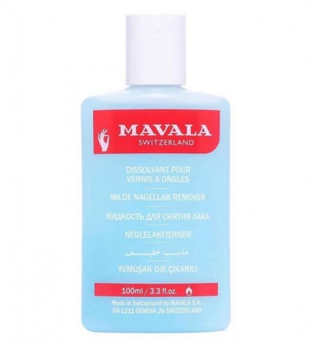 مافالا مزيل طلاء اظافر خفيف 100 مل+مافالا ستوب للت...