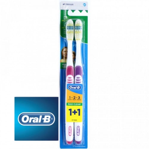 اورال بي تنظيف مكثف 1+1 فرشاة اسنان