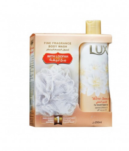 لوكس غسول الجسم المعطر - الياسمين المخملى - مع ليف...