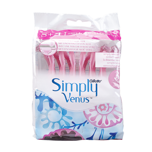 جيليت فينوس ماكينة حلاقة نسائي سيمبلي 8+4 قطعة