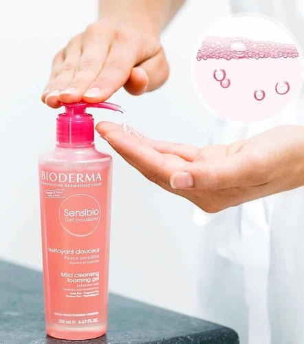 غسول سينسيبو الرغوي للبشرة الحساسة بيوديرما 200 مل