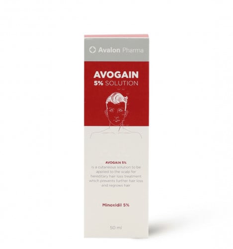 افالون، افوجين 5%، محلول بخاخ، يحفز نمو الشعر ويمن...