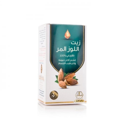 وادي النحل زيت اللوز المر للجسم والشعر - 125 مل