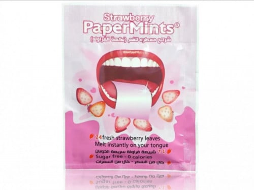 شرائح معطرة للفم بالفراولة من بيبرمنت - 24 شريحة