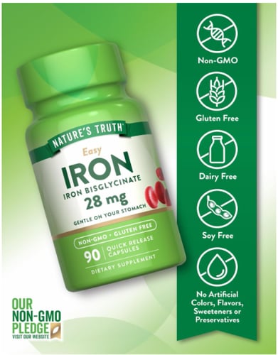 Nature's Truth ايرون 28 ملغ