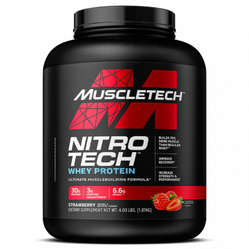 مسل تك MuscleTech نيترو تك بنكهة الفرولة 4 lbs