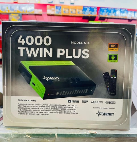رسيفر ستارنت 4000 توين بلس فوركيه اندرويد STARNET...