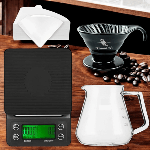 مجموعة القهوة المختصة مكونة من 4 أدوات