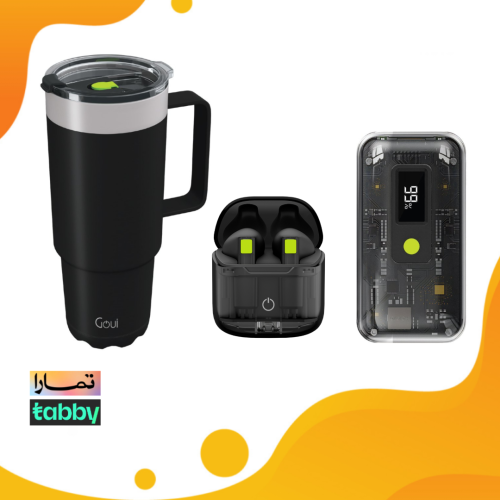 قوي فلاش 10 + سماعة جي بودز + TUMBLER كوب حافظ للح...
