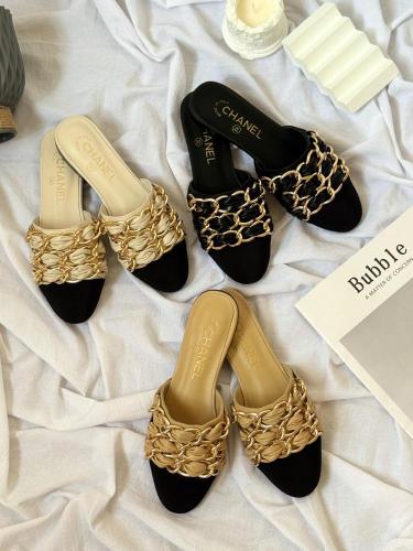 Chanel Chain Mules