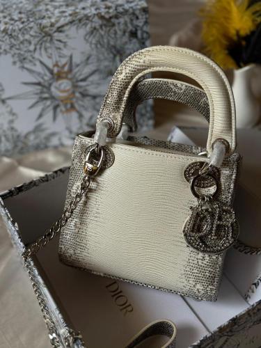 Lady Dior White Bag