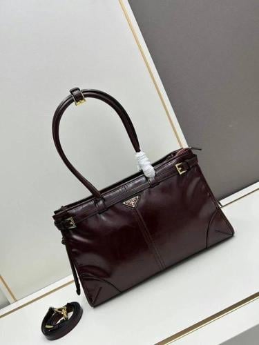 Prada Large Leather Tote Bag