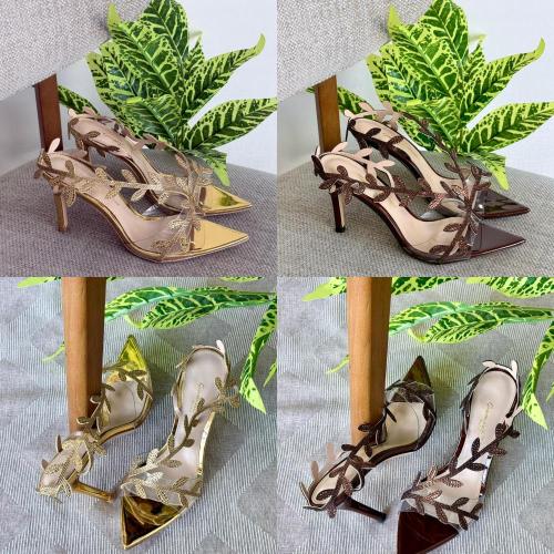 Gianvito Rossi Leaf Crystal Heels