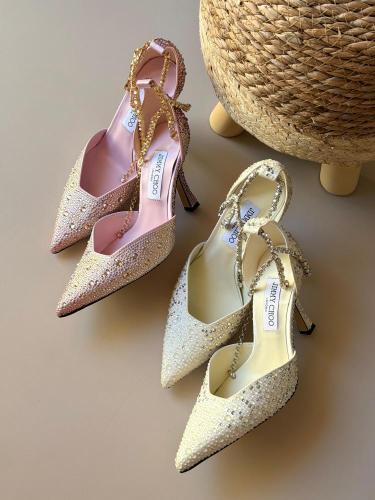 Jimmy Choo Crystal Embellished Heels