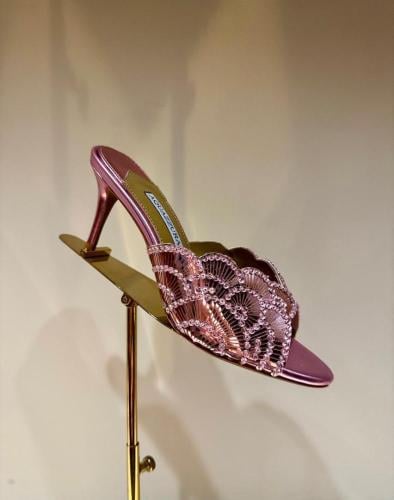 Aquazzura Pink Crystal Heel