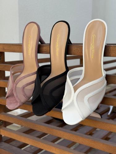 Gianvito Rossi Mesh Mule Heels