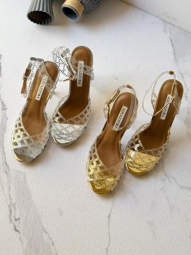 AQUAZZURA Crystal Clear High Heel Sandals
