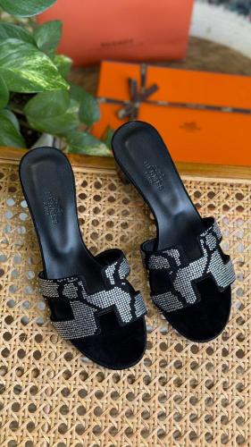 Hermes Crystal H Heels