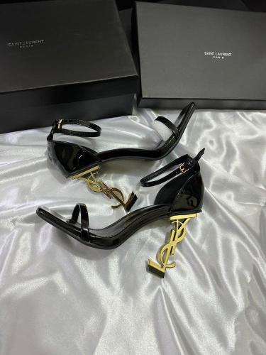 YSL Opyum Patent Leather Sandals