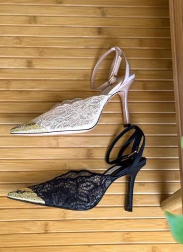 Jimmy Choo Lace Pointed Heels