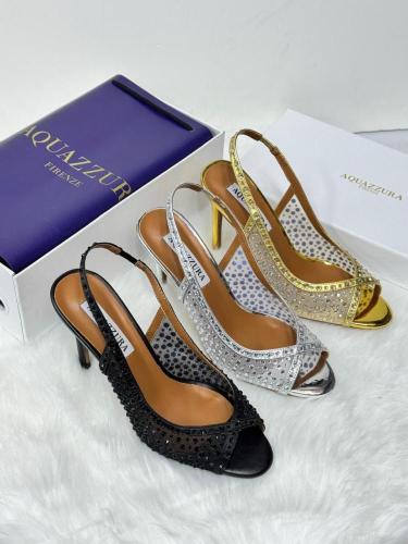Aquazzura Crystal Slingback Heels