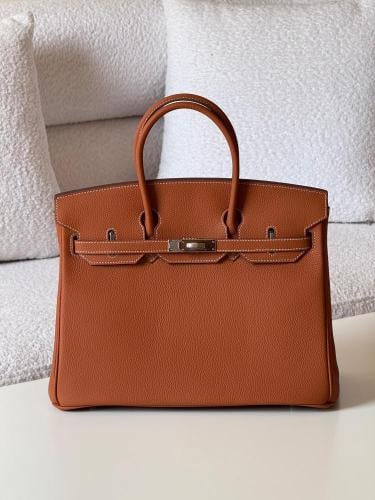 Hermès Birkin 35 Brown with Silver Hardware