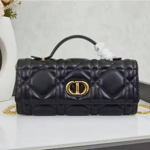 Dior Quilted Top Handle Bag