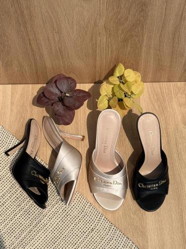 Christian Dior Satin Logo Heels
