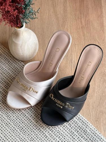 Dior Satin Slip-On Heels