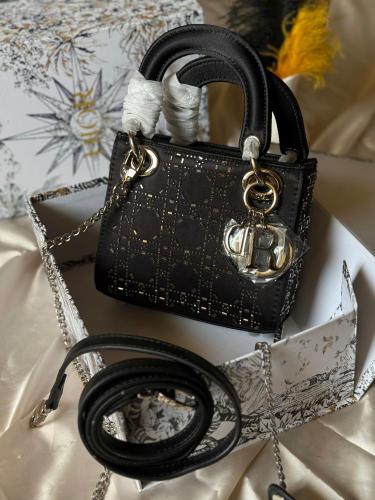 Lady Dior - Black Metallic