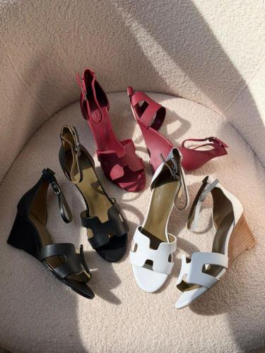 Hermes Wedge Sandals