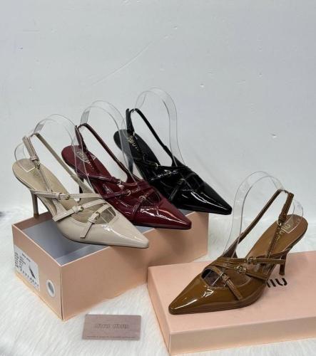 Miu Miu Patent Slingback Heels