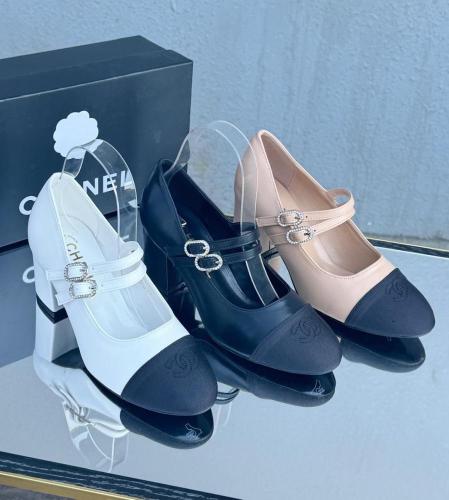 Chanel Double Strap Mary Jane Heels