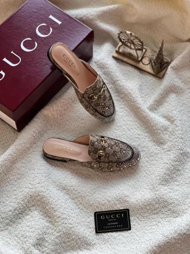 Gucci Crystal GG Mule
