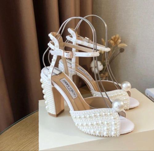 Jimmy Choo Pearl Heel Sandals