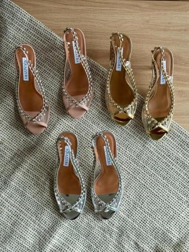 Aquazzura Crystal Slingback Heels