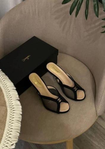 Chanel Mesh Transparent Heel