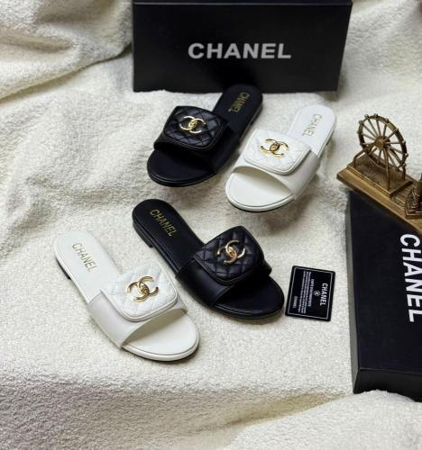 CHANEL Quilted Slide Sandal
