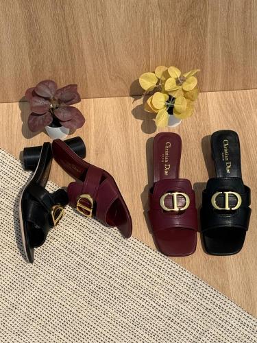 Christian Dior CD Logo Leather Heels
