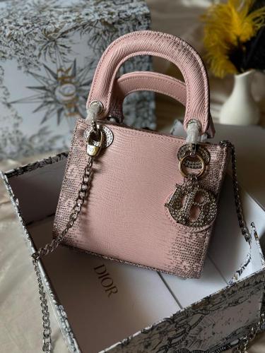 Lady Dior - Pink Lizard Pattern