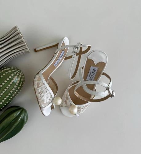 Jimmy Choo Pearl Lace Heels