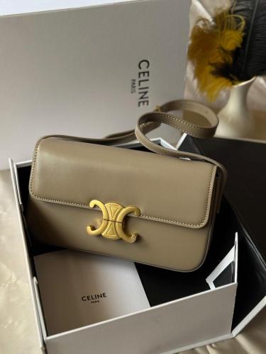 Celine Triomphe - Beige Leather Bag